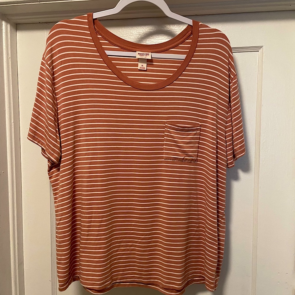 Mossimo Supply Co XL Stripped Scoop Neck Shirt